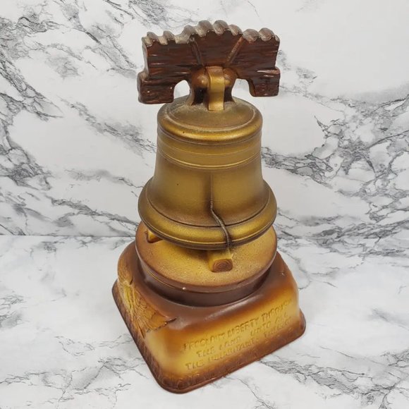 Liberty Bell Musical Porcelain God Bless America Large Vintage - Picture 7 of 7